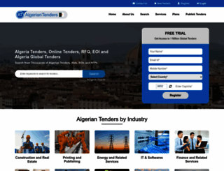 algeriantenders.com screenshot