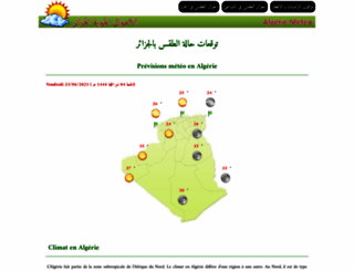 algerie-meteo.com screenshot