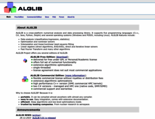 alglib.net screenshot