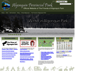 algonquinpark.on.ca screenshot