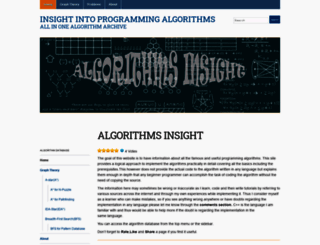 algorithmsinsight.wordpress.com screenshot