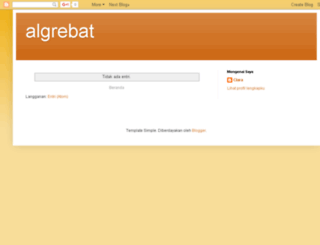 algrebat.blogspot.com screenshot