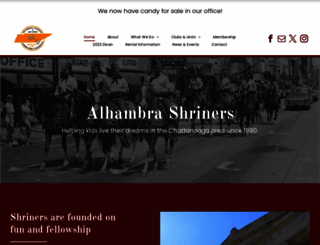 alhambrashriners.com screenshot