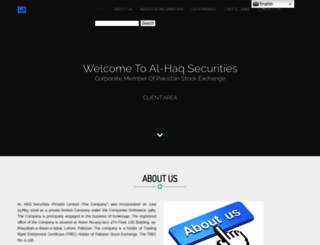 alhaqsecurities.com screenshot