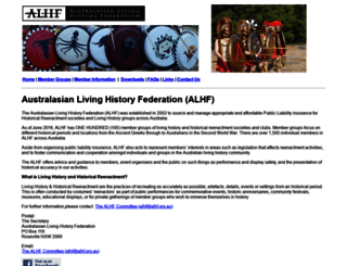 alhf.org.au screenshot