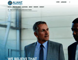 aliantlaw.com screenshot