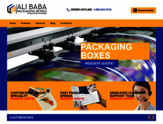 alibabapackagingboxes.com screenshot