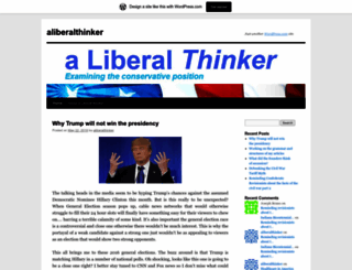 aliberalthinker.wordpress.com screenshot