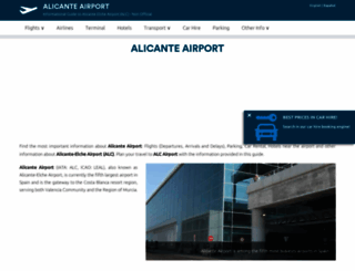 alicante-airport.net screenshot