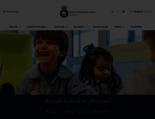 alicante.kingscollegeschools.org screenshot