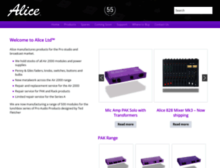 alice.co.uk screenshot
