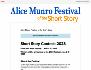 alicemunrofest.submittable.com screenshot