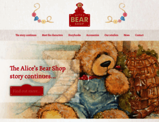 alicesbearshop.com screenshot