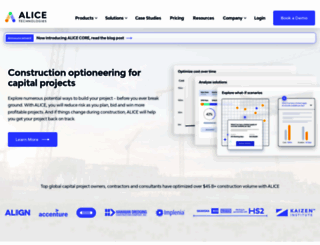 alicetechnologies.com screenshot