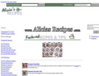 aliciasrecipes.com screenshot