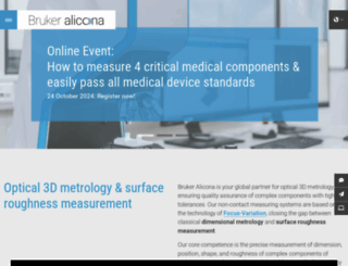 alicona.com screenshot