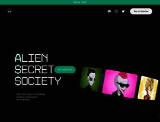aliensecretsociety.com screenshot