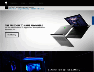 alienware.com.sg screenshot