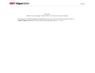 aligner.abbyyonline.com screenshot
