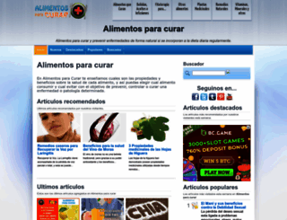 alimentosparacurar.com screenshot