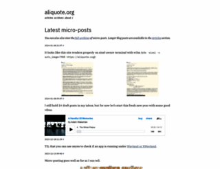aliquote.org screenshot