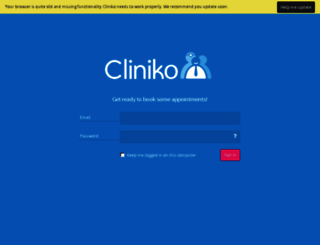 alishahbaz.cliniko.com screenshot