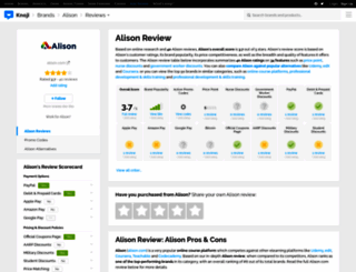 alison.knoji.com screenshot