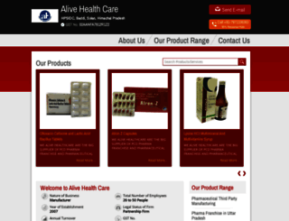 alivehealthcare.net screenshot
