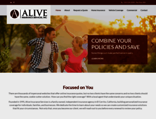 aliveinsurance.com screenshot