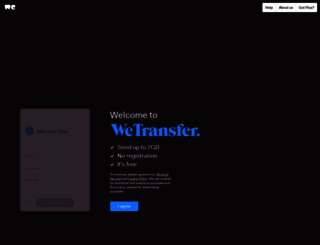 alixtyler.wetransfer.com screenshot