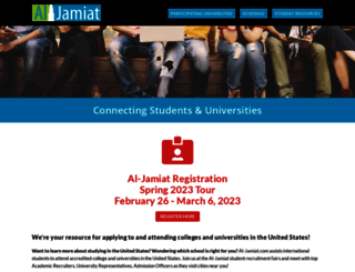 aljamiatfairs.com screenshot