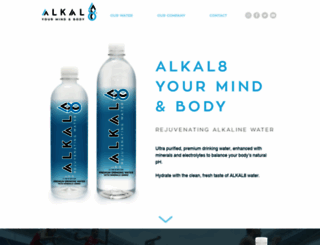 alkal8water.com screenshot