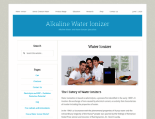 alkalinewaterionizer.co.za screenshot