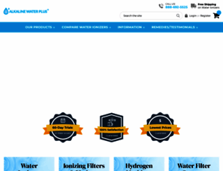 alkalinewaterplus.com screenshot