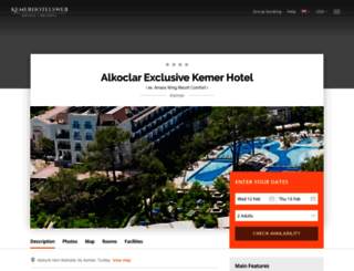 alkoclar-exclusive.kemerhotelsweb.com screenshot