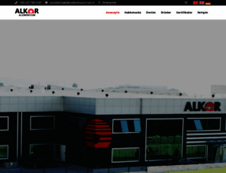alkoraluminyum.com.tr screenshot