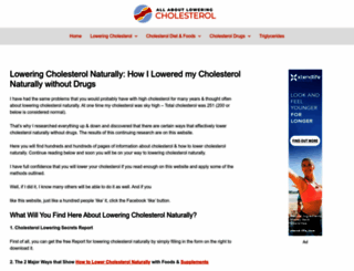 all-about-lowering-cholesterol.com screenshot