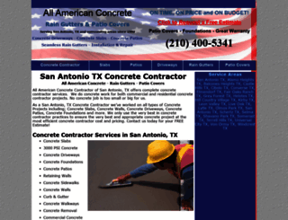 all-americanconcrete.com screenshot