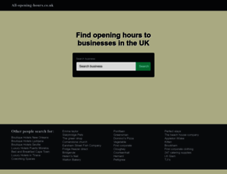 all-opening-hours.co.uk screenshot