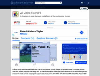all-video-fixer.informer.com screenshot