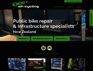 all4cycling.co.nz screenshot
