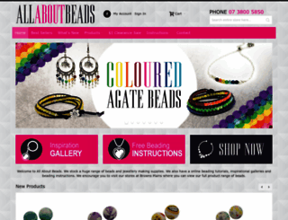 allaboutbeads.com.au screenshot