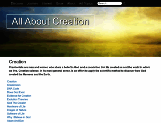 allaboutcreation.org screenshot