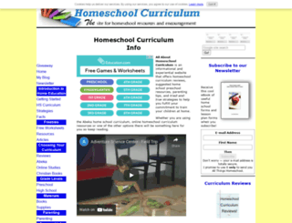 allabouthomeschoolcurriculum.com screenshot