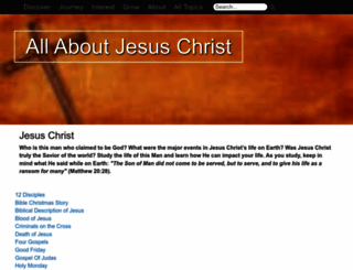 allaboutjesuschrist.org screenshot