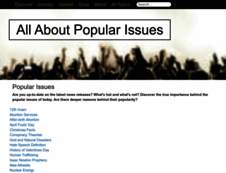 allaboutpopularissues.org screenshot