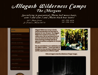 allagashwildernesscamps.com screenshot