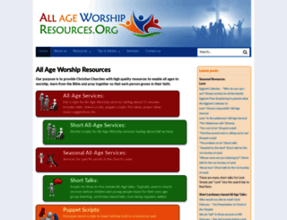 allageworshipresources.org screenshot