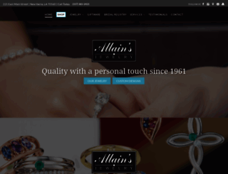 allainsjewelry.com screenshot
