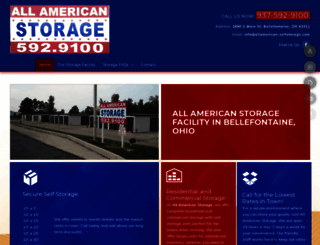 allamerican-selfstorage.com screenshot